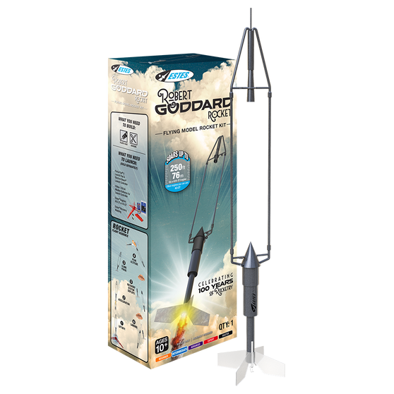 Estes Flying Model Rocket Kit Boxed Robert Goddard Rocket  EST 0664