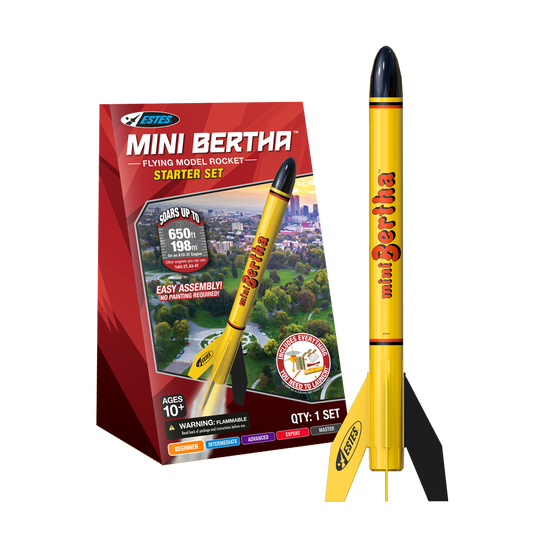 Estes Flying Model Rocket Mini Starter Set Mini Bertha  EST 5332
