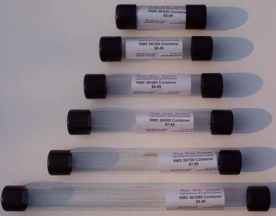 Merlin Missile Solutions Motor Storage Container 18mm 12" length Single Use Motors  18/20  MMS-1812