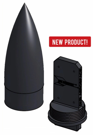 DHB Aerospace 3D Nose Cone for BT-70 Tube, 5.25" Long with Screw in Centered eBay(1pk)  DHB-NC-7052C