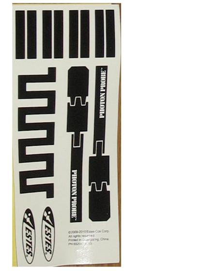 Estes Decal - Photon Probe Kit 3026  SEM-DES-3026