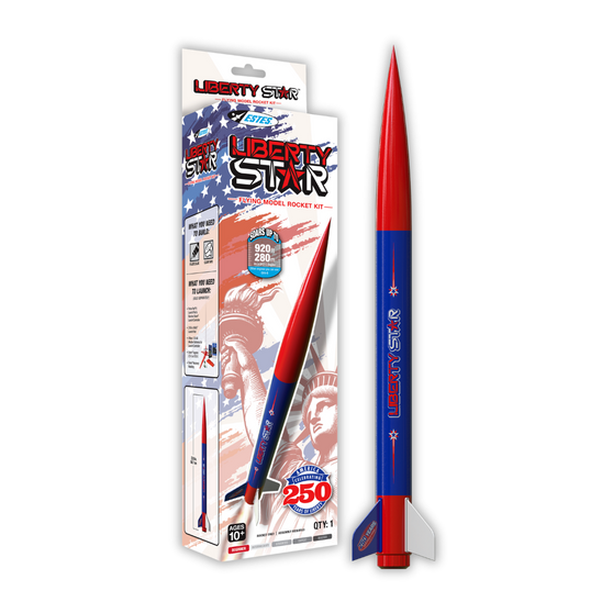 Estes Flying Model Rocket Kit Boxed Liberty Star  EST 0691