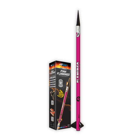Estes Flying Model Rocket Kit Boxed Pro Pink Flamingo  EST 9736