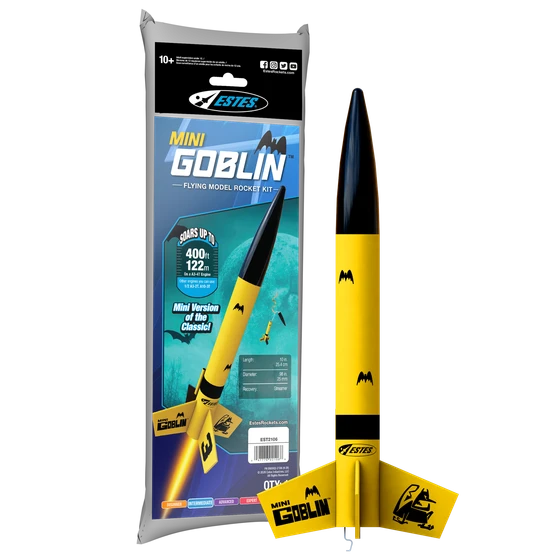 Estes Flying Model Rocket Kit Mini Goblin  EST 2106