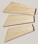 Semroc Laser-Cut Fins ThunderBee  (set of 3) 3/32 Balsa  SEM-FA-1