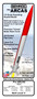 Semroc Flying Model Rocket Kit Pro Arcas  SEM-KS-5  Discontinued