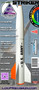 Public Missiles PML Flying Model Rocket Kit 3.9" Striker  PML 39382 Public Missiles PML Flying Model Rocket Kit 3.9" Striker  PML 39382
