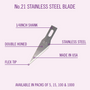 Excel #11 Stainless Steel Blade(5pk)(Same as X-Acto 221)  EXL 20021