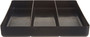 Ernst 3 Compartment Organizer Tray - Black  ERN 5021H