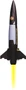 Quest Flying Model Rocket Kit Micro Space Fighter  QST 5652