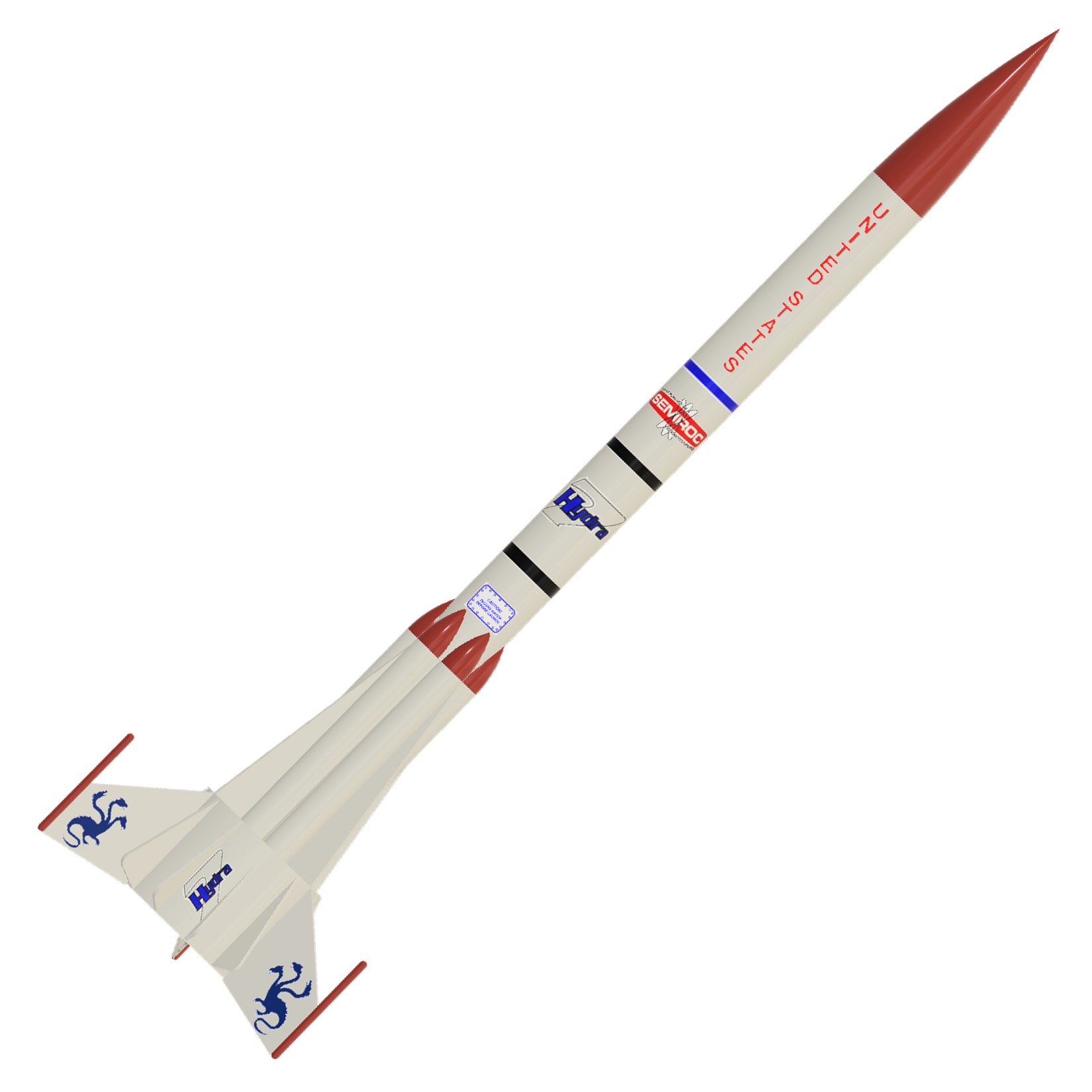 Semroc Rockets Semroc Flying Model Rocket Kit Hydra VII SEM-KV-29 Improved