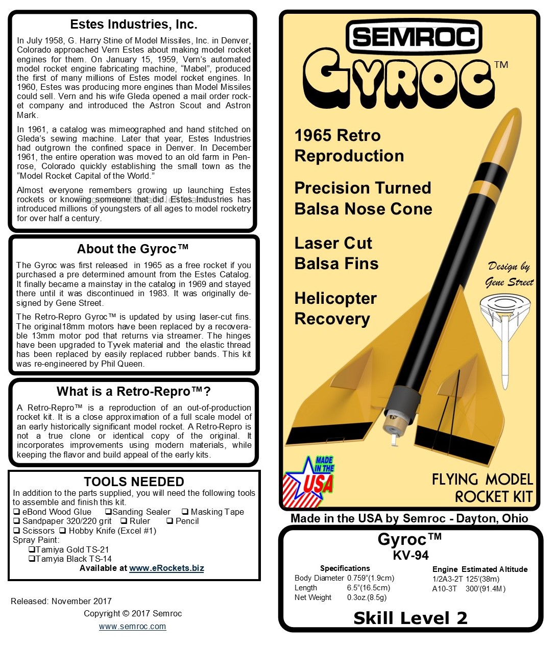 Semroc Instructions Gyroc SEMIKA10