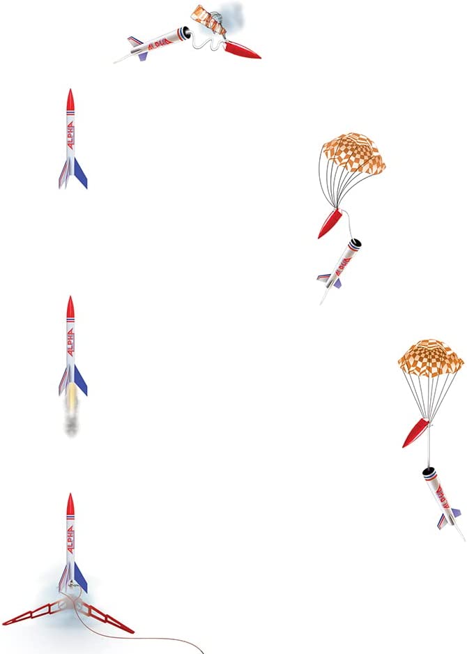 Estes Flying Model Rocket Kit Alpha Single Bulk Pack Kit No fancy ...