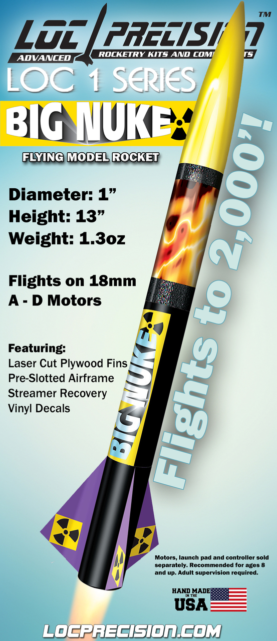 LOC Precision Flying Model Rocket Kit 1.0