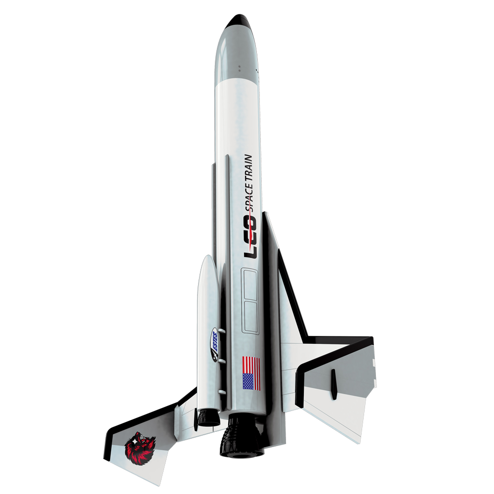 Estes Flying Model Rocket Kit LEO Space Train 7285