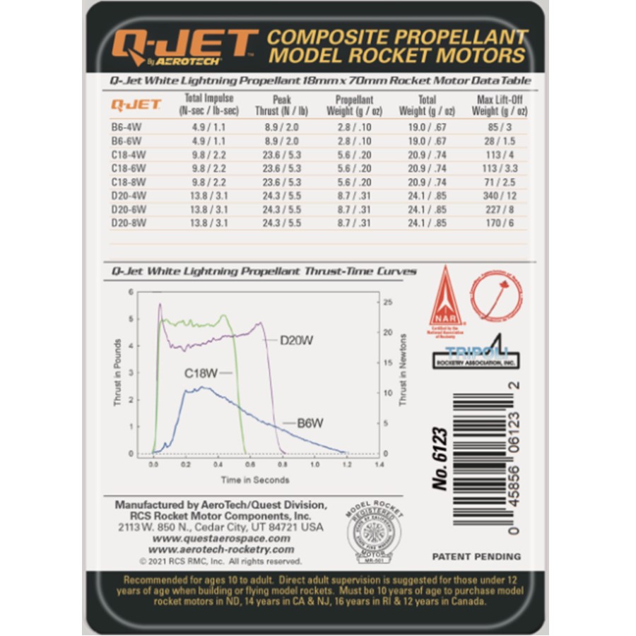 Quest Q-Jet Composite Motor - E26-4W