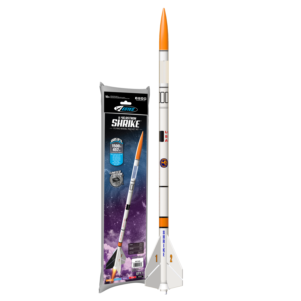 Estes Flying Model Rocket Kit K-46 Astron Shrike EST 1246