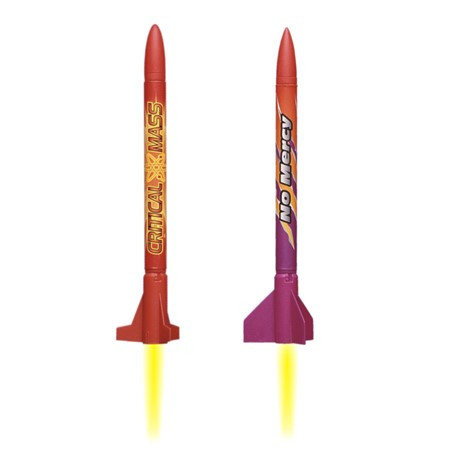 Quest Flying Model Rocket Kit Micro(MX) Raw Fusion & Vector 1 Rocket 5644