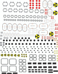 Altaira Rocketry Decals - Generic Hatches & Windows ALT 1905