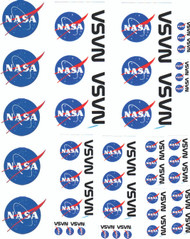 Altaira Rocketry Decals - NASA Meat Ball  ALT 1908