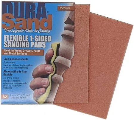 Dura Sand Flexible Sanding Pad Medium Orange(2pk) DUR 24002