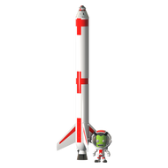 Estes Flying Model Rocket Kit Boxed Kerbal Rocket & Jeb  EST 9726