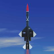 Mad Cow Flying Model Rocket Kit 1.6" Mini Bomarc(24mm)  MAD K-3189