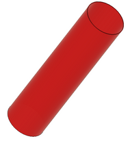 Semroc Body Tube 25mm 4.0" Long Red Translucent Plastic  SEM-M25-40Red