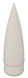 Quest Plastic Nose Cone 2.5" for M20(20mm)  QST-PNC-M20