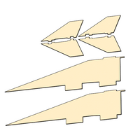 Semroc Laser Cut Fin Set Upgrade Plywood Estes Pro Jayhawk  SEM-FES-9731P