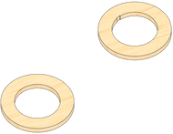Semroc Centering Rings Plywood ST-9 to ST-16(BT-60) with engine hook slot(2pk)  SEM-CR-9-16EHP