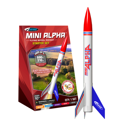 Rocket Micro Mini Estes Flying Model Rocket Mini Starter Set Mini Alpha EST 5333