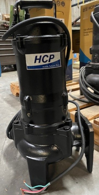 HCP Pumps 80AFU-22.2LP3, Submersible 3" Wastewater Pump Vortex Impeller, 3HP, 3PH, 230v, With 30'ft Cord