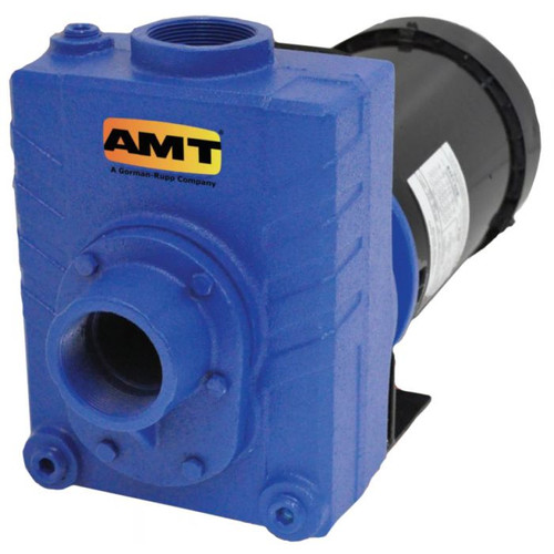 AMT 2761-95, Self-Priming Solids Handling Pump, 128 GPM, 2", 2 HP, 115-230v, Cast Iron(USED)