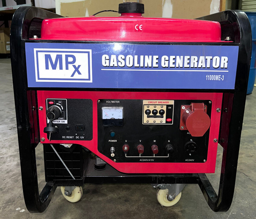 MPX - (Launtop Style) LT11000ME-3 Electric Start Gas Generator, 11000KVA, 9.5kW, 20HP, 3Phase