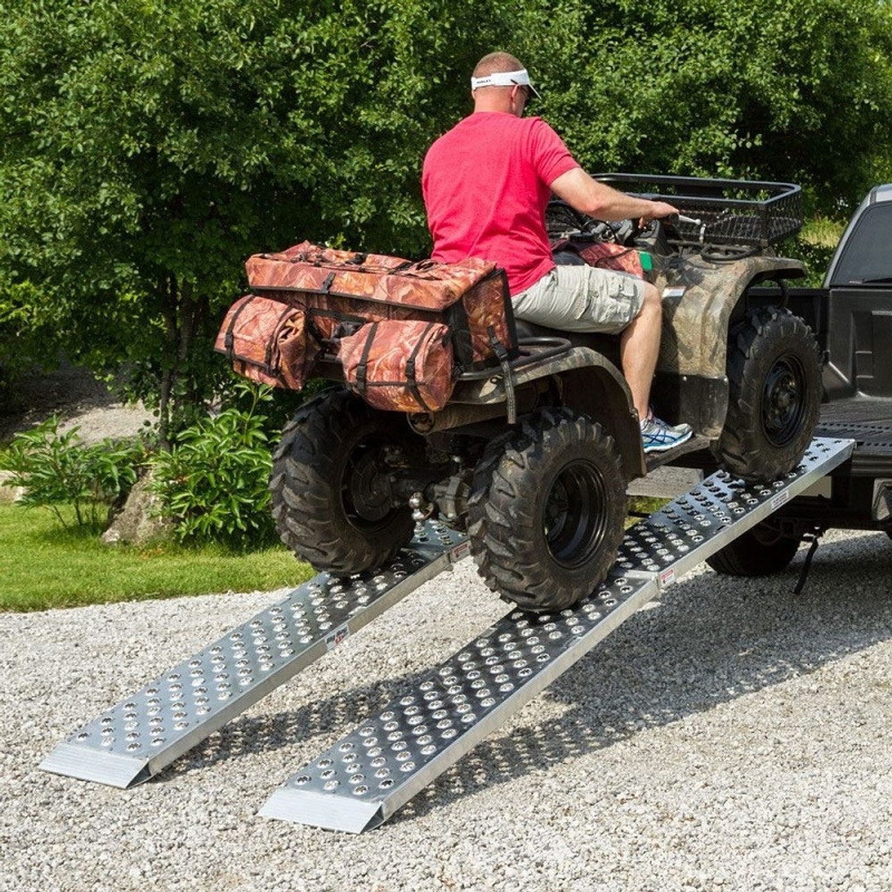 DISCUS　RAMP 12' Big Boy EZ Rizer™ 2-Piece Arched Folding Ramp | Black Widow
