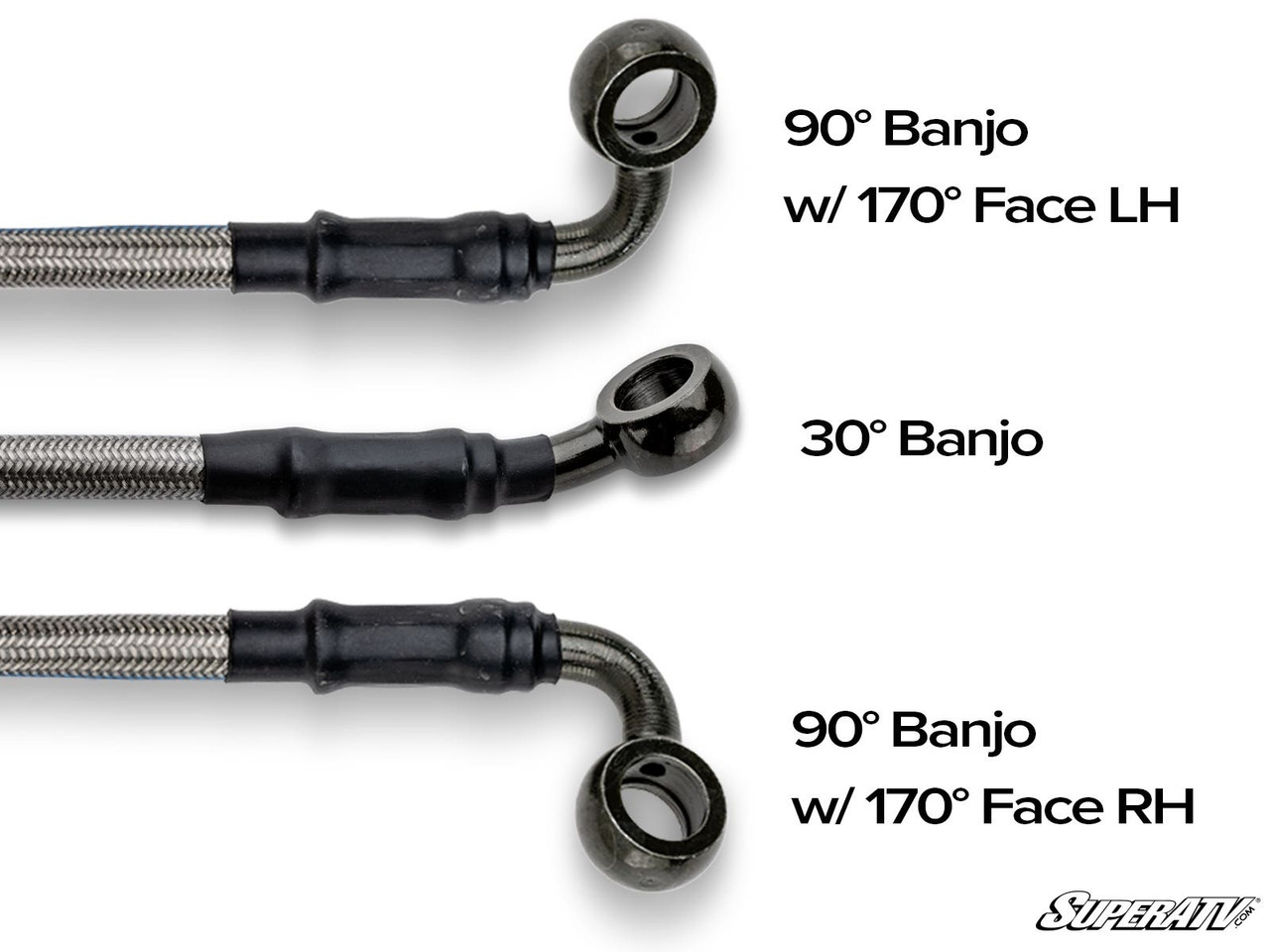 Polaris Xpedition Braided Brake Lines with Fittings by SuperATV