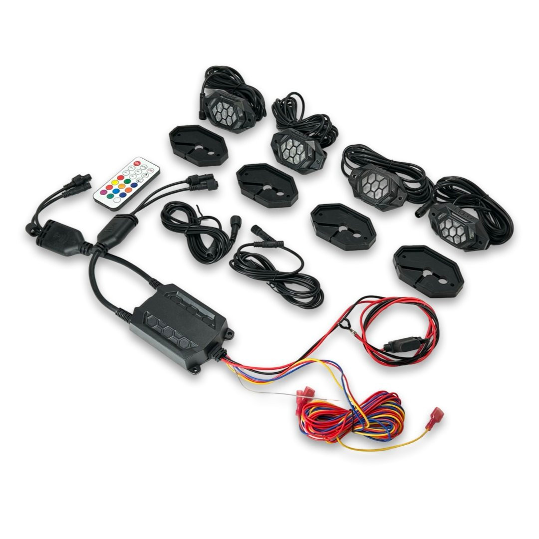 Polaris Xpedition Universal 4Pod RGB Rock Light Accessory Kit by