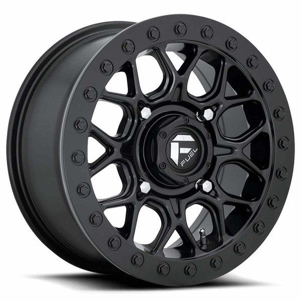 Polaris Xpedition Fuel Tech D916 Matte Black Beadlock Wheel Set by Fuel Off-Road