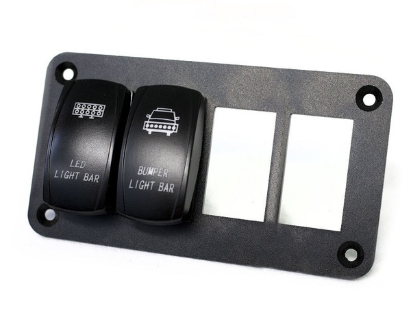 Polaris Xpedition Aluminum Rocker Switch Mounting Panel for (4) Rocker Switches by Race Sport Lighting