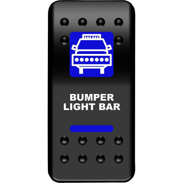 Polaris Xpedition Blue Lightbar Rocker Switch Bumper by Moose