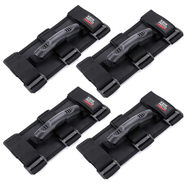 Polaris Xpedition 1.5"-2" Round Bar Cage UTV Grab Handles  (4 Packs) by Kemimoto 