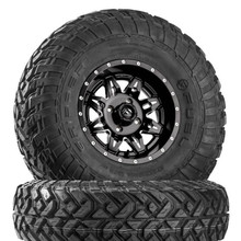 Polaris Xpedition Lethal D567 Matte Black & Milled Wheels with Fuel Gripper R by Fuel Off-Road