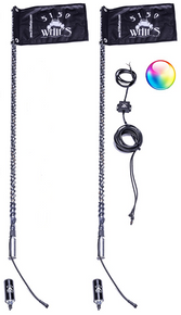 Polaris Xpedition 2X187 LED Whips (1 Pair) by 5150 Whips