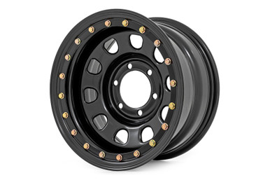 ビストロX様 Polaris Xpedition 15x8 Steel Simulated Beadlock Wheel by Rough