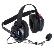 Polaris Xpedition H42 Carbon Fiber Colored 2-Way Radio Headset w/ PTT by Rugged Radios