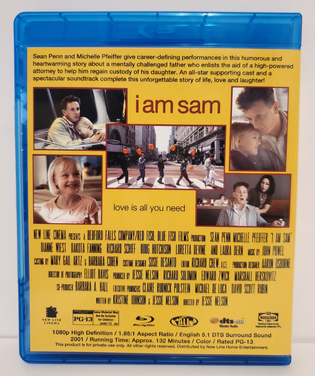 I am Sam (2001) Blu-ray Starring: Sean Penn Michelle Pfeiffer
