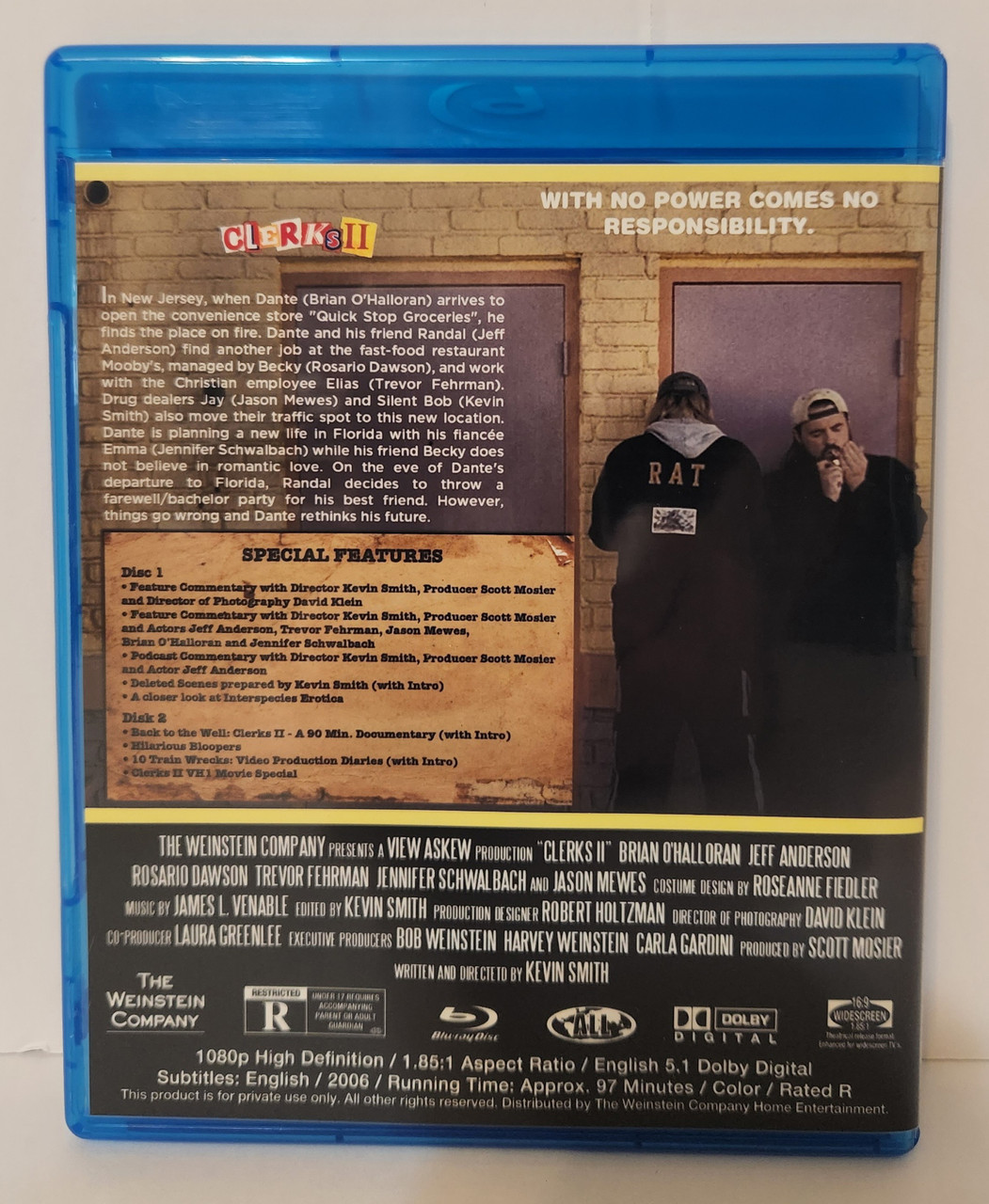 Clerks II - 2 Disc Special Edition 2006 Blu-ray Starring Brian