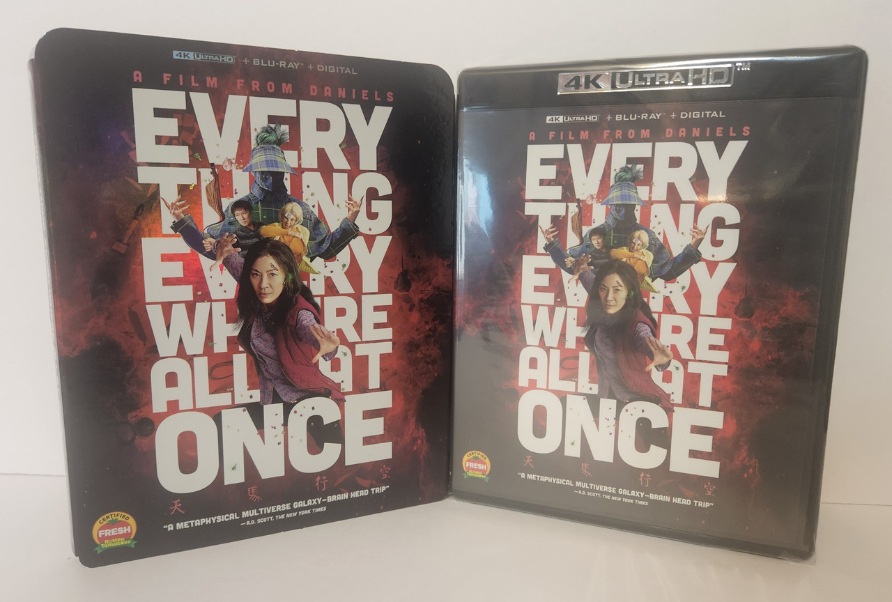 Everything Everywhere All at Once (2022) 4K Blu Ray + Regular Blu Ray +  Digital - New/Sealed