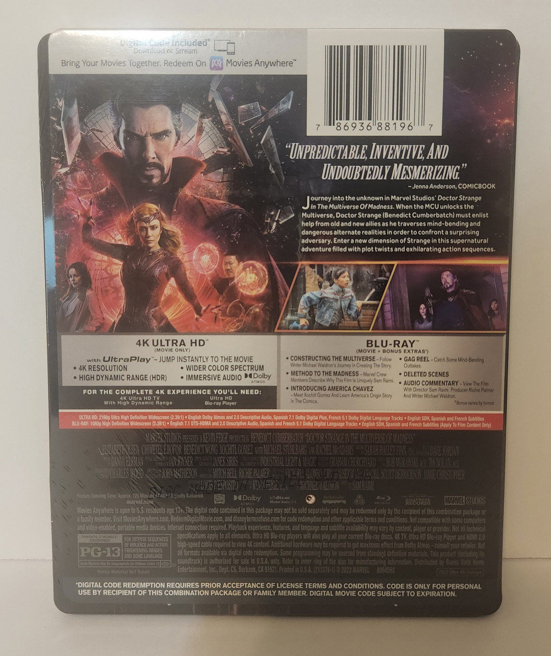 Doctor Strange in the Multiverse of Madness STEELBOOK (2022